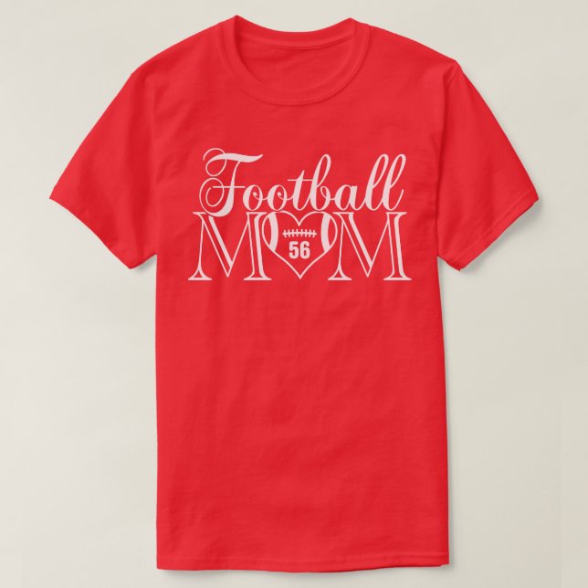 Camiseta Classic Mãe 56 Esse É O Meu Número De Jersey (Frente do Design)
