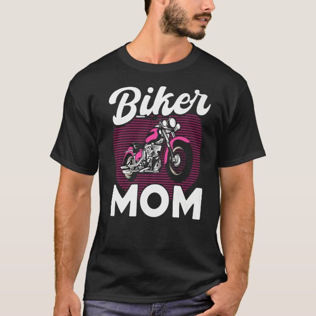 Camiseta Classic Motorcycle Biker Biker Mãe Premium (Frente)