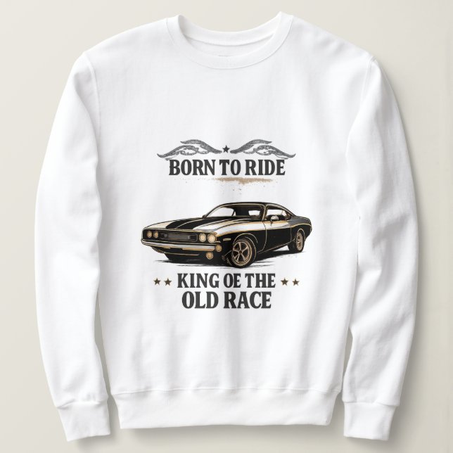 Camiseta Classic Muscle Car Rider Women's Sweatshirt (Frente do Design)