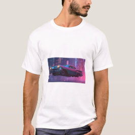 Camiseta Classic Neon Noir Car in a Futuristic Night
