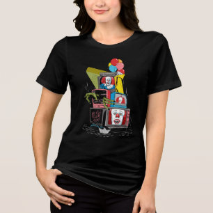 Camiseta Classic Pennywise TV Stack - Você Flutuará Também