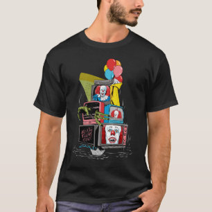 Camiseta Classic Pennywise TV Stack - Você Flutuará Também