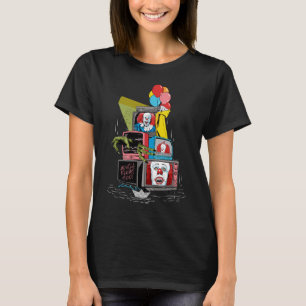 Camiseta Classic Pennywise TV Stack - Você Flutuará Também