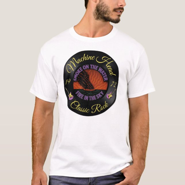 Camiseta Classic Rock Smoke on the water (Frente)
