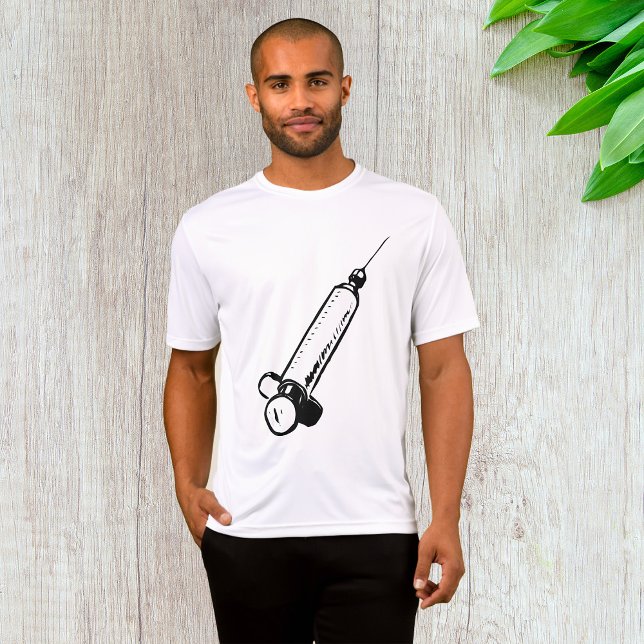Camiseta Classic Syringe Sketch Medical Equipment (Criador carregado)