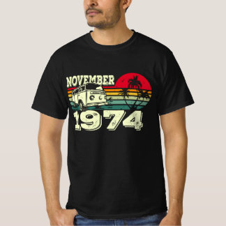 Camiseta Classic Vintage 74's Caravan Sunset novembro de 19