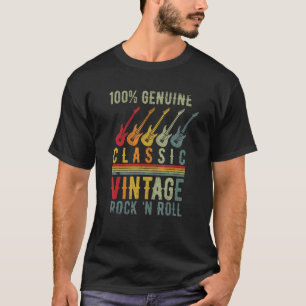 Camiseta Classic Vintage Rock 'n Roll Music Guitar