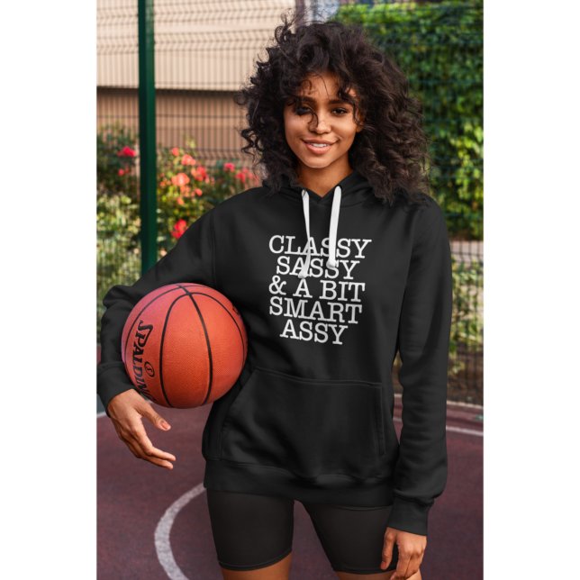 Camiseta Classic Women's Cool Black Hoodie (Classic Women's Cool Black Hoodie)