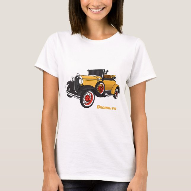 Camiseta Classic yellow car 1931 (Frente)