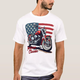 Camiseta Clássica Americana para Homens
