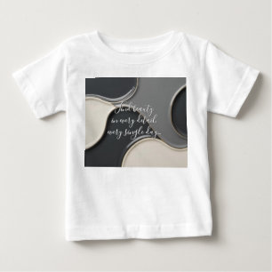 Camiseta clássica bebê em na moda gráfico