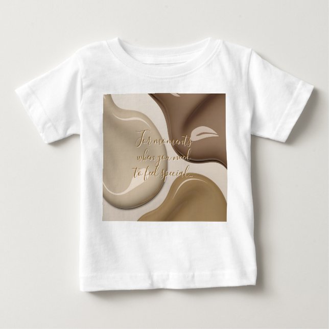 Camiseta clássica bebê em na moda gráfico (Frente)