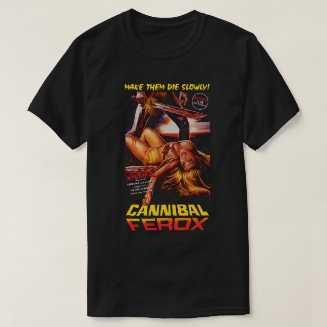 Camiseta Clássica Cannibal Ferox (Frente do Design)