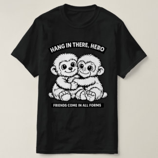 Camiseta Clássica com Design do Macaco Punch-kun