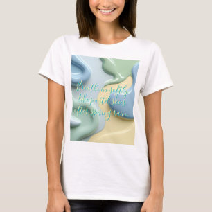 Camiseta clássica com gráfico abstrato elegante