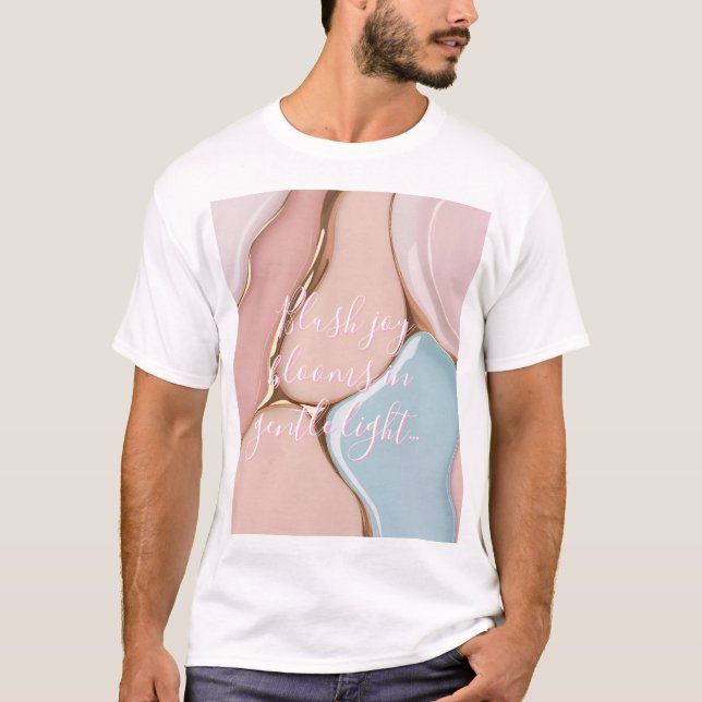 Camiseta clássica com gráfico abstrato elegante (Frente)