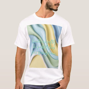 Camiseta clássica com gráfico abstrato elegante