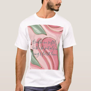 Camiseta clássica com gráfico abstrato elegante