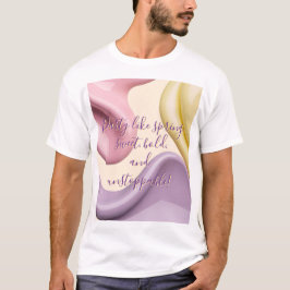 Camiseta clássica com gráfico abstrato estiloso