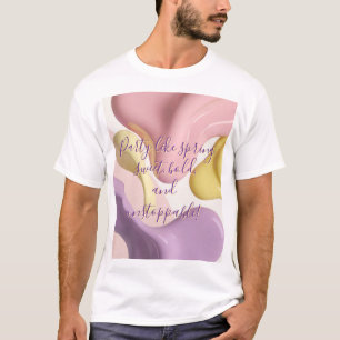 Camiseta clássica com gráfico abstrato estiloso