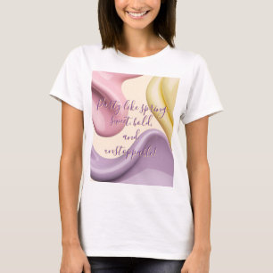 Camiseta clássica com gráfico abstrato estiloso