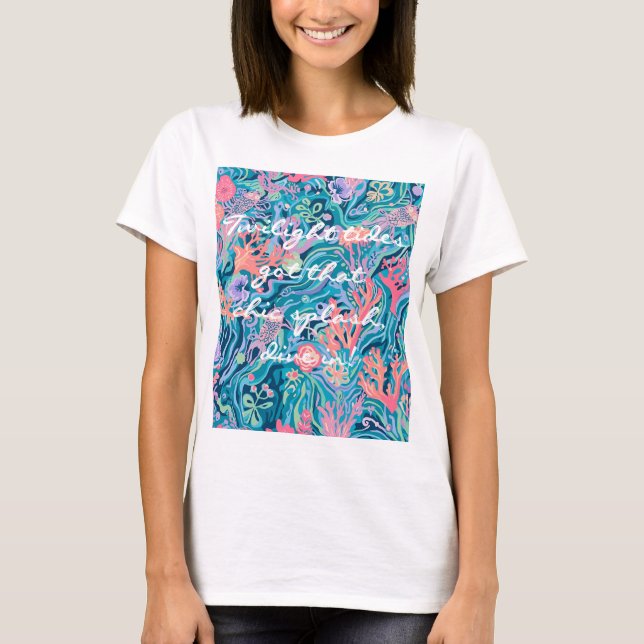 Camiseta clássica com gráfico estiloso (Frente)
