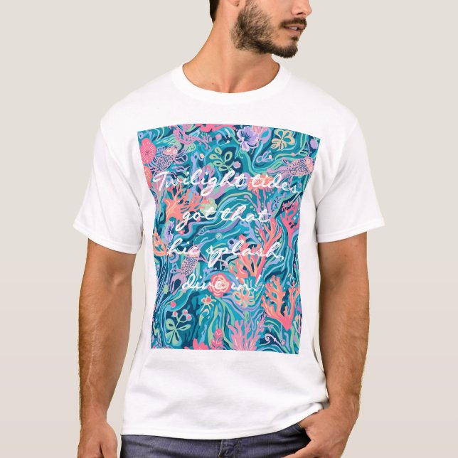 Camiseta clássica com gráfico estiloso (Frente)