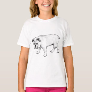 Camiseta Clássica Confortável Estilo Pontilhado
