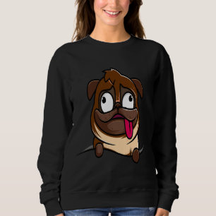Camiseta Clássica Crazy Pug Lady 2009
