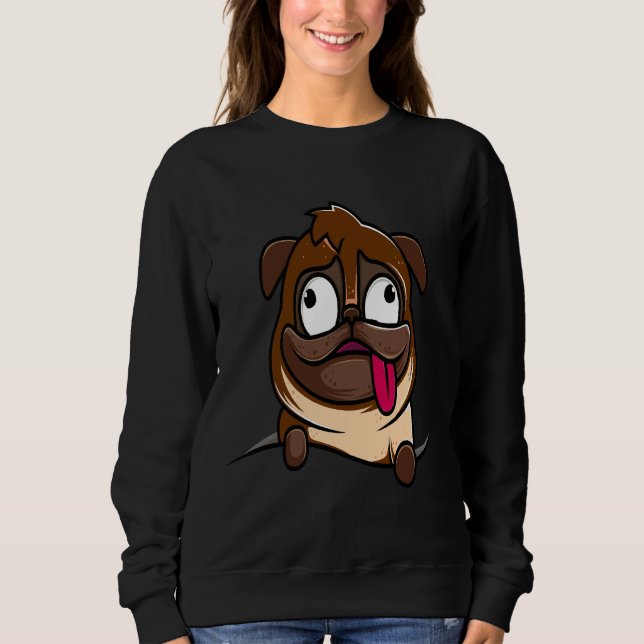 Camiseta Clássica Crazy Pug Lady 2009 (Frente)