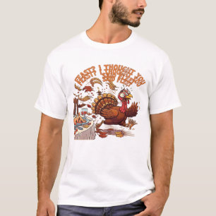 Camiseta Clássica de Ação de Graças Engraçada de P