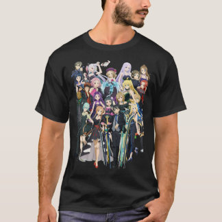Camiseta Clássica de Animação da Série Sword Art O