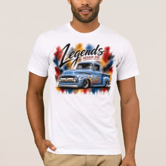 Camiseta Clássica de Caminhão Aquarela