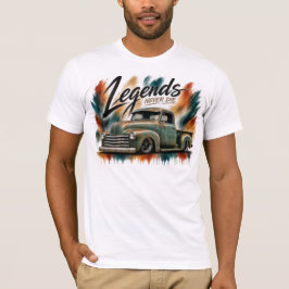 Camiseta Clássica de Caminhão Legends Never Die
