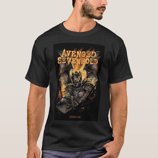 Camiseta Clássica de Cavaleiro Negro (Frente)