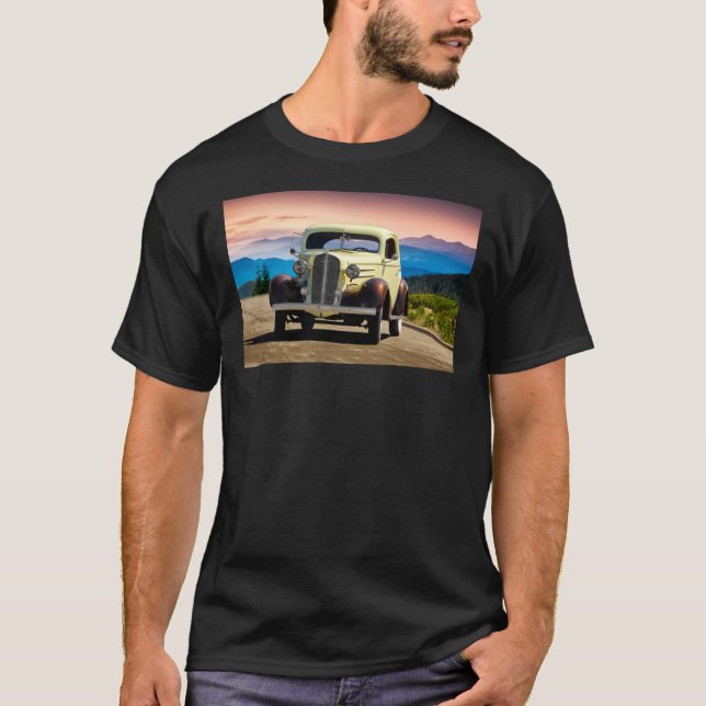 Camiseta Clássica de Chevrolet Mestre Deluxe Coupe (Frente)