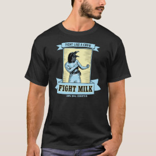 Camiseta Clássica De Combate Ao Leite