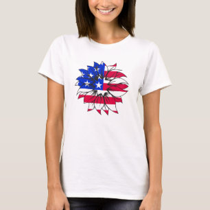 Camiseta Clássica de Conforto com estilo floral