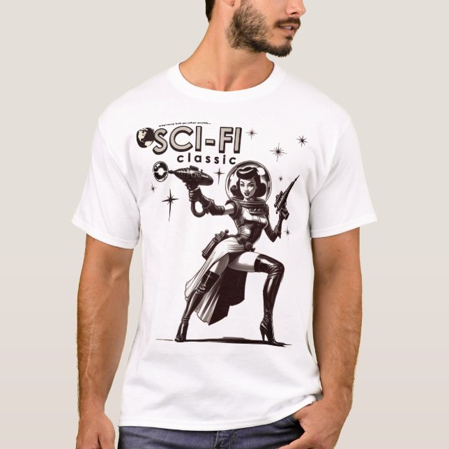 Camiseta Clássica de FICÇÃO CIENTÍFICA (Frente)