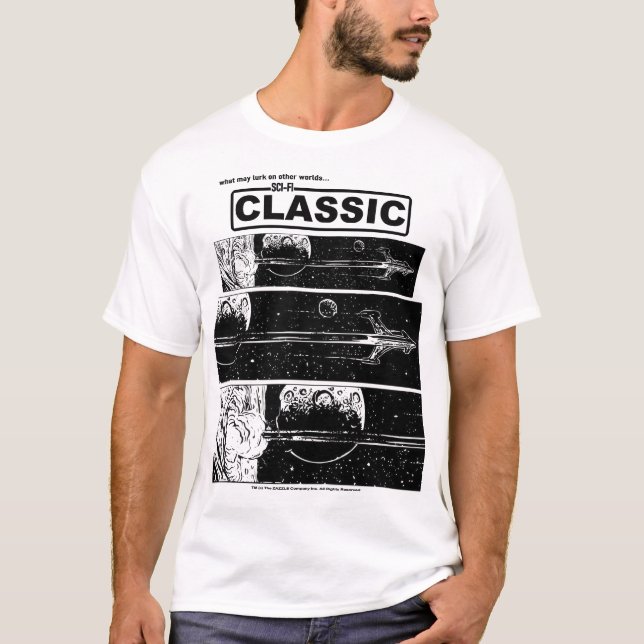 Camiseta Clássica de FICÇÃO CIENTÍFICA (Frente)