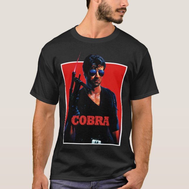 Camiseta Clássica de Filme Cobra (Frente)