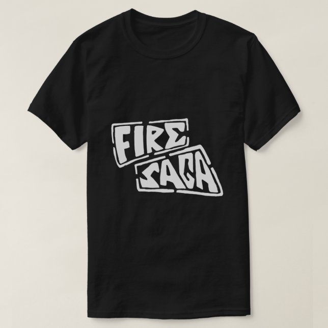 Camiseta Clássica de FIRE SAGA (Frente do Design)