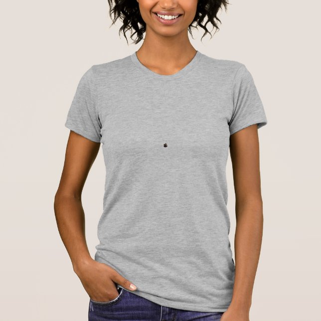 Camiseta Clássica de Gato Preto Fofo com Chapéu de (Frente)
