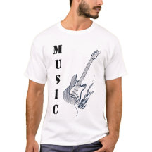 Camiseta Clássica de Guitarra para Amantes de Músi