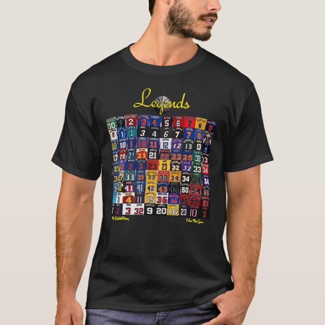Camiseta Clássica de Lenda de Basquete (Frente)