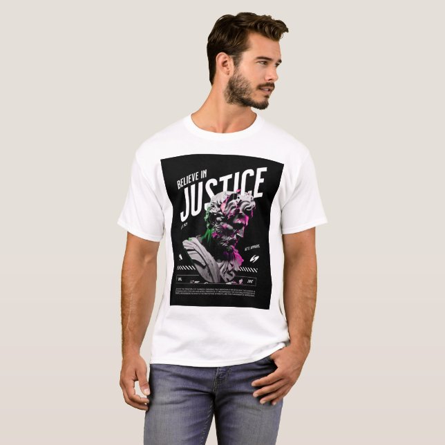 Camiseta Clássica de Manga Curta 100% Algodão (Frente Completa)