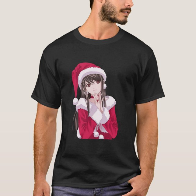 Camiseta Clássica de Natal animado (Frente)