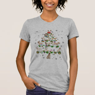 Camiseta Clássica de Natal Árvore de Natal Engraça