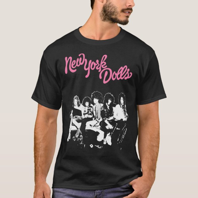 Camiseta Clássica de Nova York Dolls (Frente)