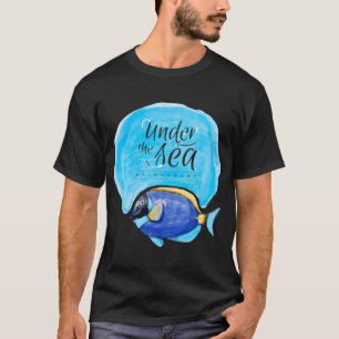 camiseta clássica de peixe sob o mar